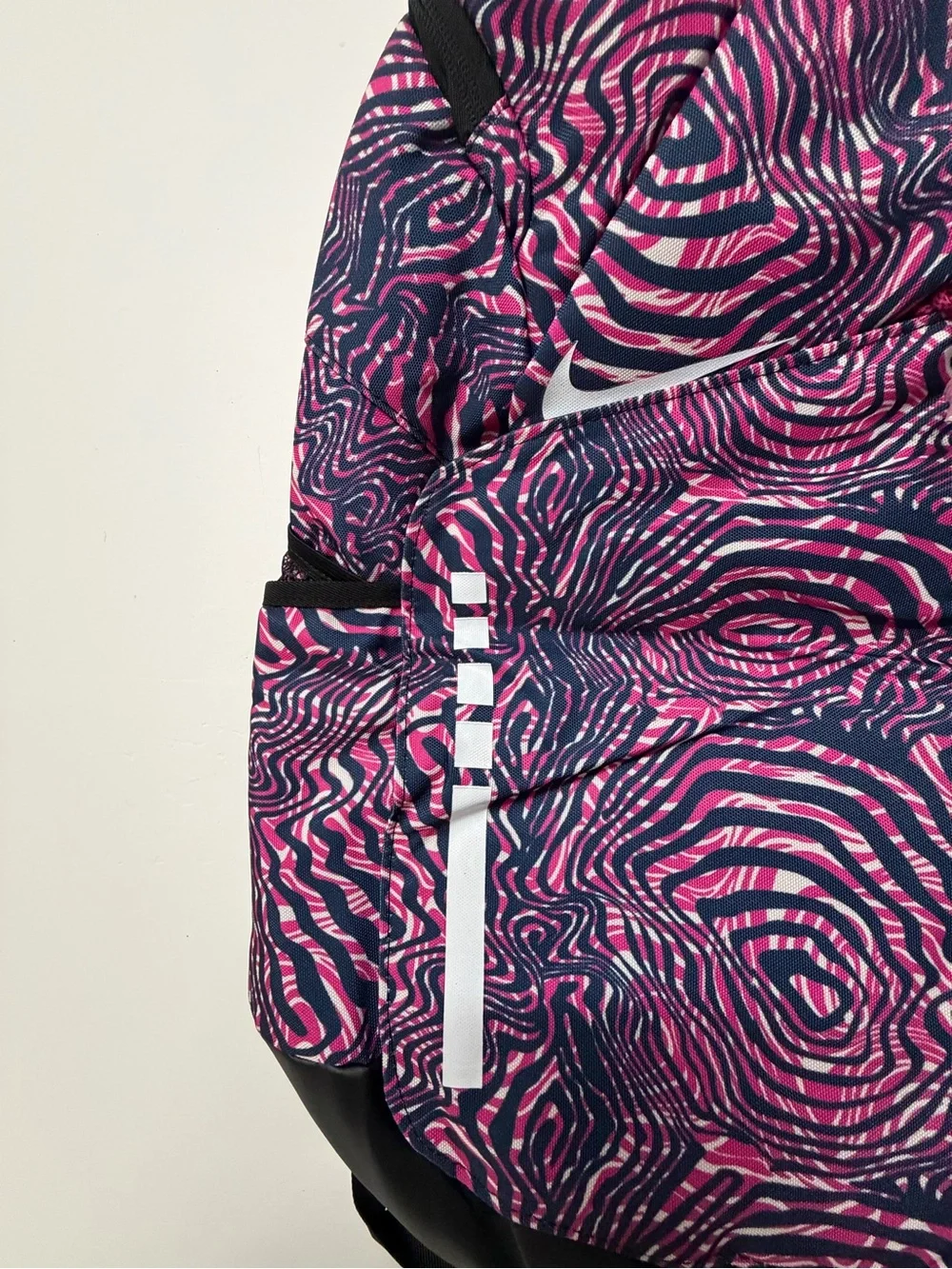 Pink and Navy Patterned Men's Backpack - Stylish Everyday Carry